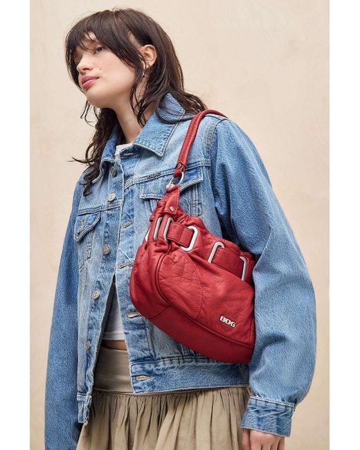 BDG Blue Sonny Loop Through Faux Leather Bag