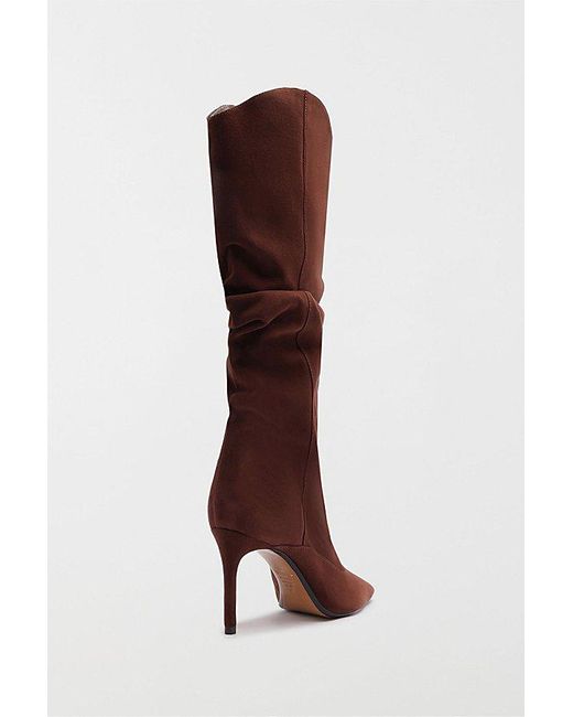 SCHUTZ SHOES Brown Maryana Up Slouch Knee High Boot