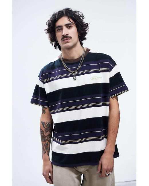 iets frans Blue Striped T-shirt S At Urban Outfitters for men