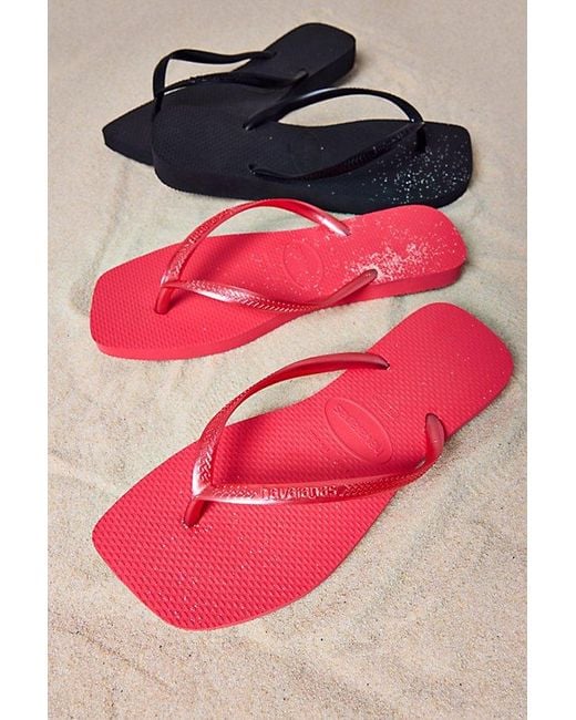 Havaianas Pink Slim Square Flip Flop Sandal
