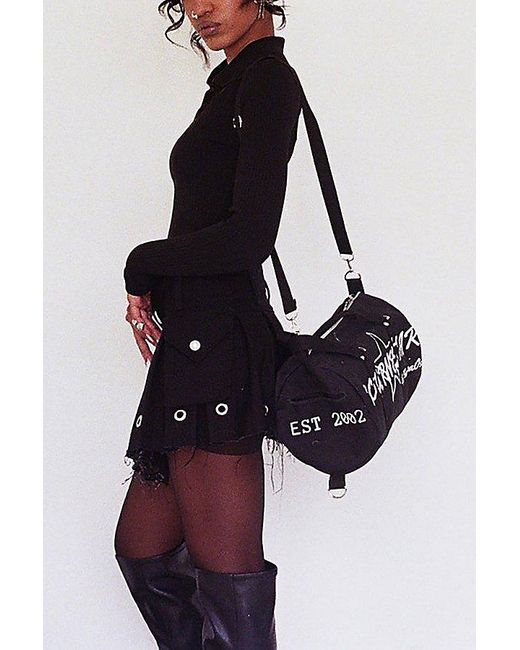 BOURNESTAR Black Waxed Canvas Duffle Bag