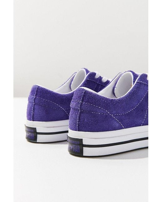 Converse Converse One Star Suede Sneaker in Purple | Lyst