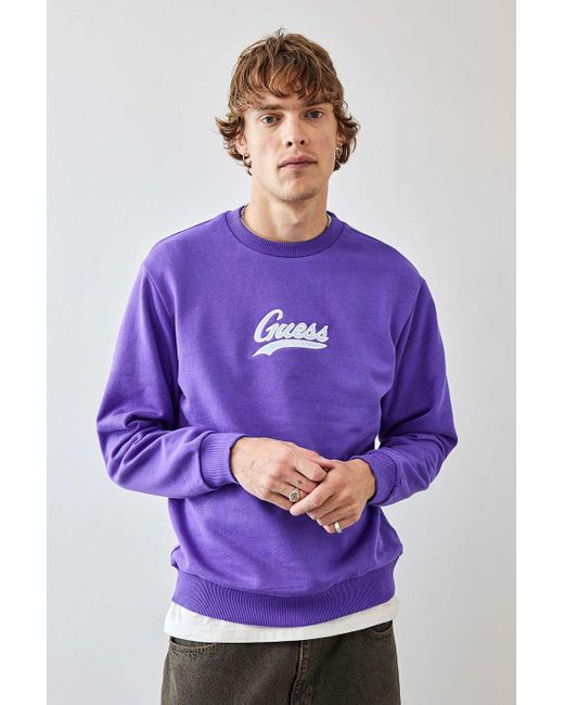 Guess Purple Uo Exclusive Passion Sweatshirt for men