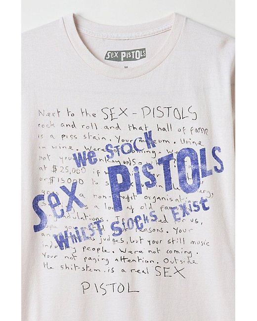 Urban Outfitters White Sex Pistols for men