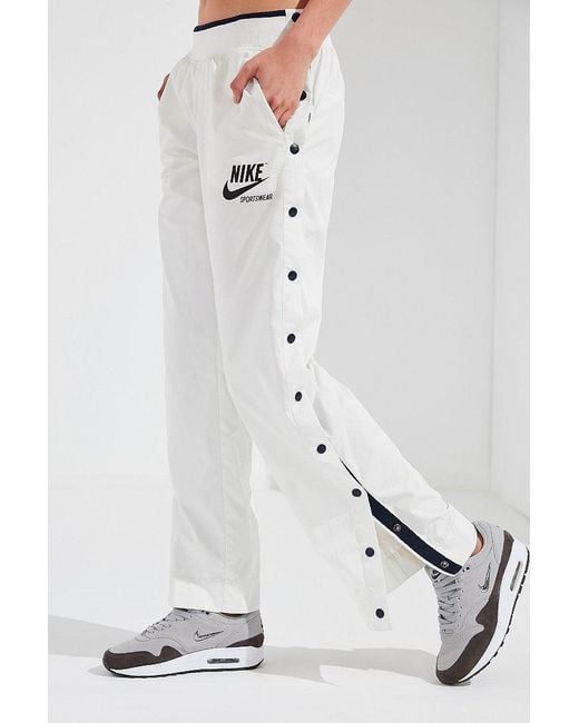 Nike Nike Sportswear Tear-away Track Pant in White | Lyst