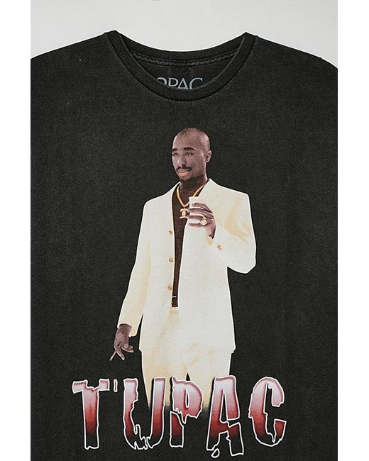 Urban Outfitters Black Tupac Thug Life Tee for men