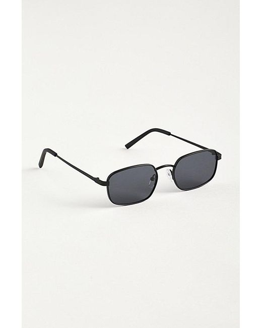 Urban Outfitters Brown Leo Slim Metal Sunglasses for men