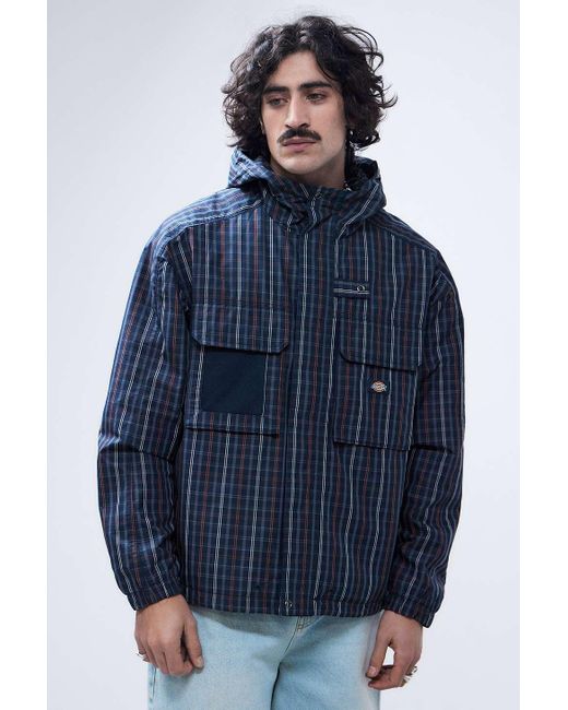 Dickies Blue Checked Surry Jacket for men