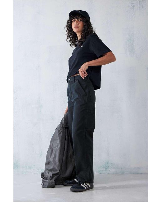 Dickies Blue Washed Black Duck Canvas Carpenter Pants