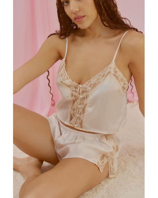 Out From Under Brown Hit Snooze Cami & Shorts Set