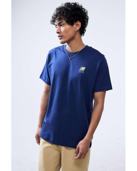 New Balance Blue Navy Intellect T-shirt for men