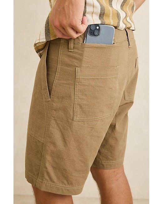 Rhythm Natural Worn Path Ripstop Shorts for men