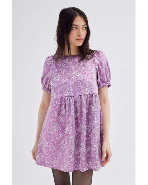 urban renewal remnants checkered babydoll dress