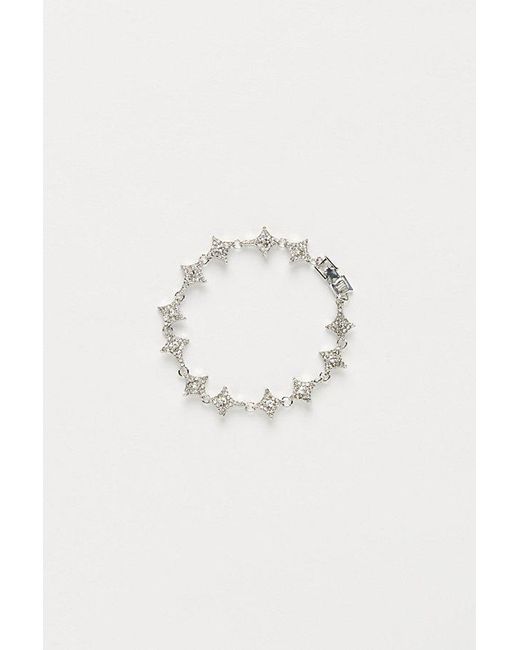 Urban Outfitters Blue Iced Pointed Chain Bracelet for men