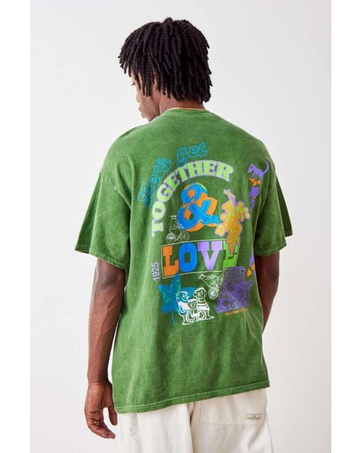 Urban Outfitters Uo Get Together Tee in Green for Men Lyst