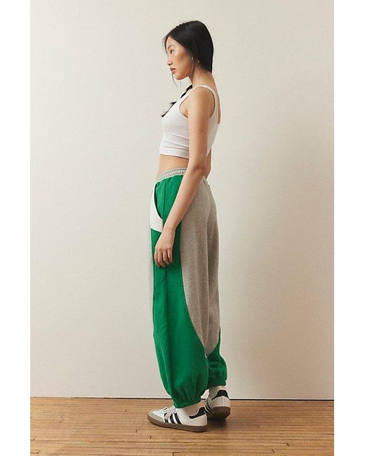 Out From Under Green Brenda Colorblocked Jogger Sweatpant