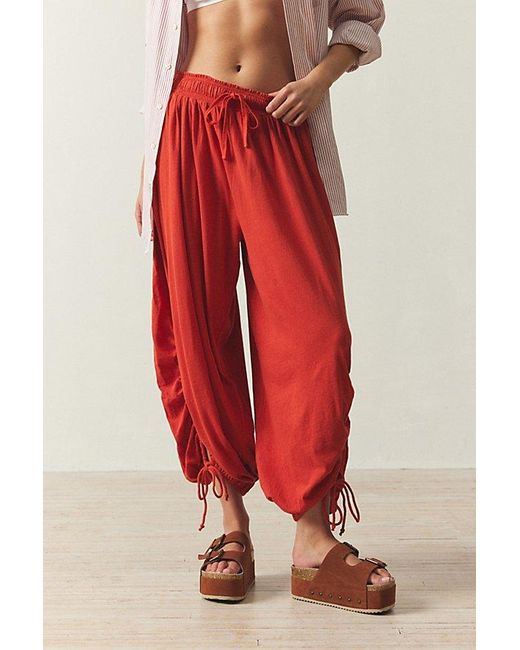 Out From Under Red Ryan Balloon Drapey Jogger Pant