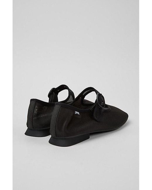 Camper Black Casi Mesh Mary Jane Flats