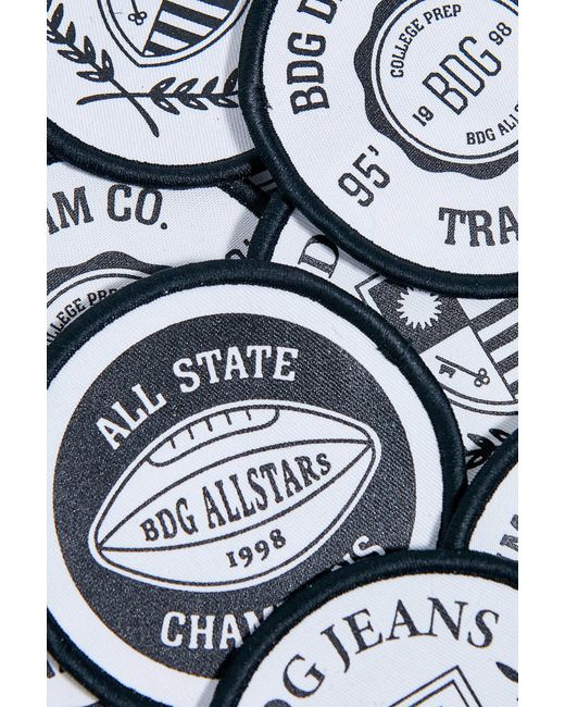 BDG Blue Embroidered Iron-on Patches 3-pack At Urban Outfitters
