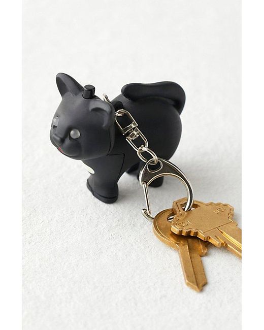 Urban Outfitters Black Cat Led Keychain