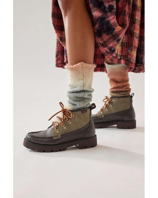 G.H.BASS Brown Ranger Shearling Lace-up Boot
