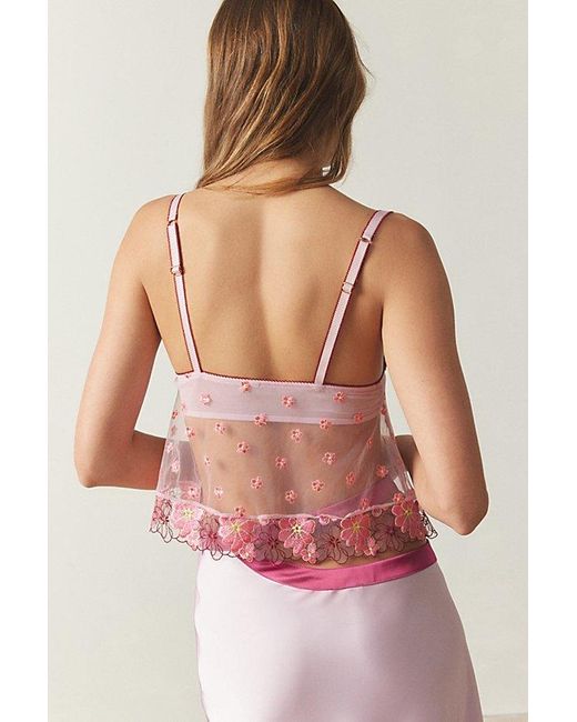 Out From Under Pink Lazy Daisy Floral Babydoll Top