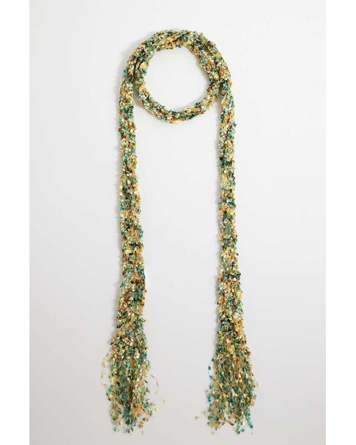 Urban Outfitters White Uo Confetti Skinny Scarf