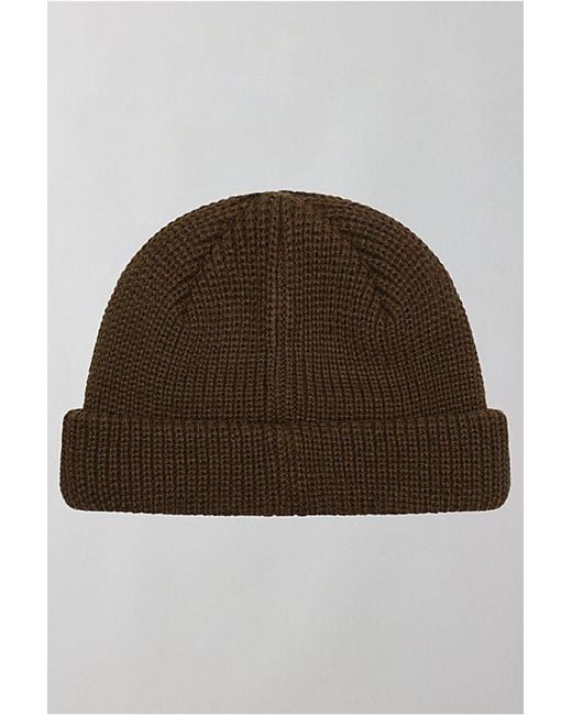 Obey Brown Micro Beanie for men