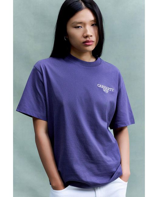 Carhartt Blue Hugging Cats T-shirt