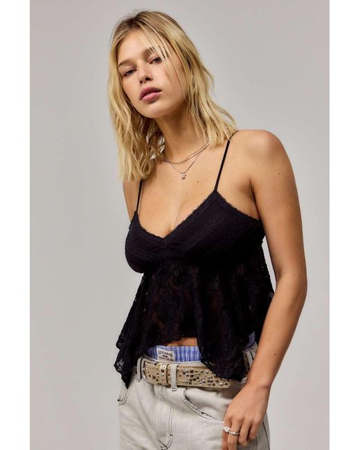 Kimchi Blue Black Lilian Babydoll Top