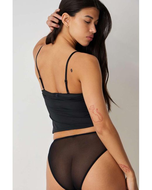 Out From Under Brown Boy Meets Girl Mesh Knickers