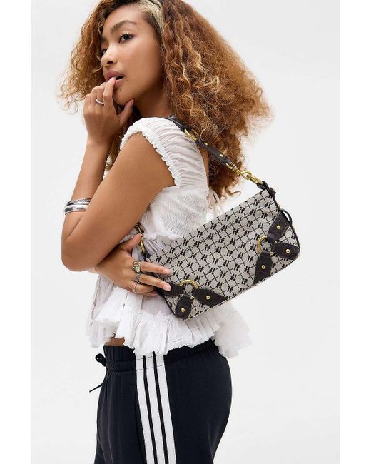 iets frans Brown Monogram Harness Shoulder Bag