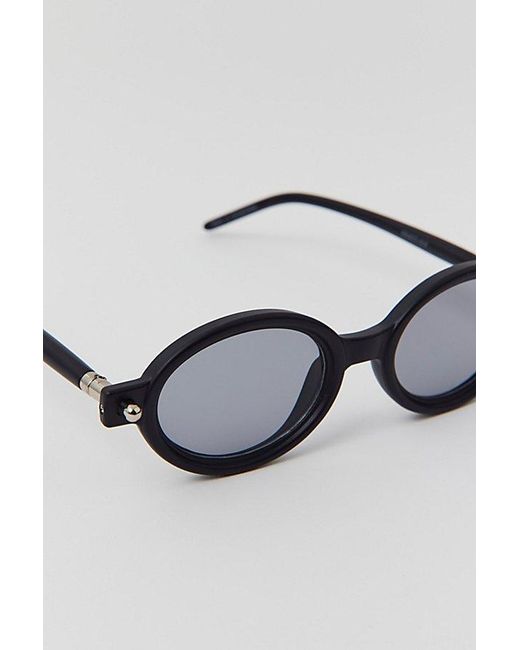 Urban Outfitters Black Mikey Oval Sunglasses for men