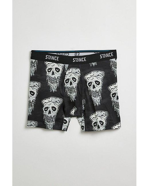 Stance Black Pizza Face Polyester Boxer Brief for men