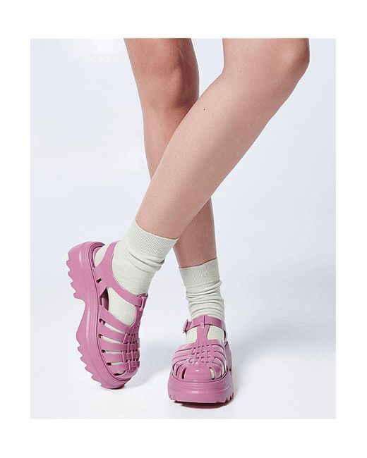 Melissa Pink Possession Platform Fisherman Sandal