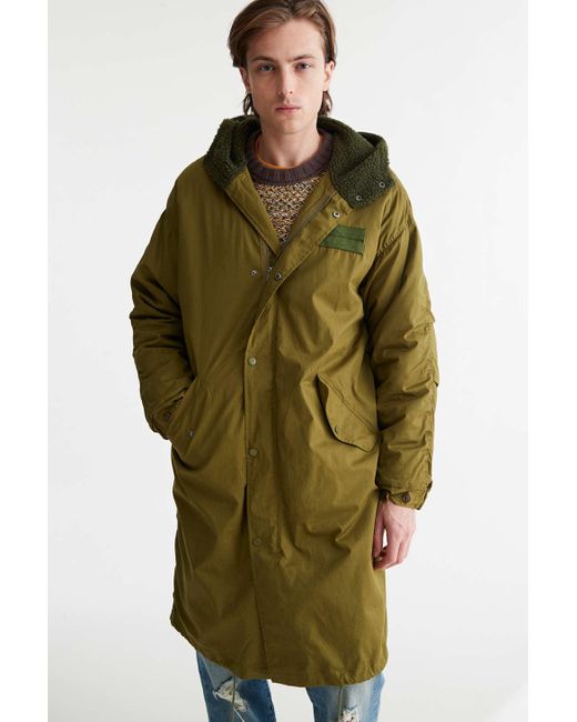 Fleece lined store parka jacket