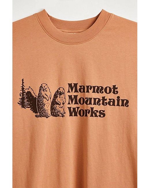 Marmot Orange Mountain Works Tee for men