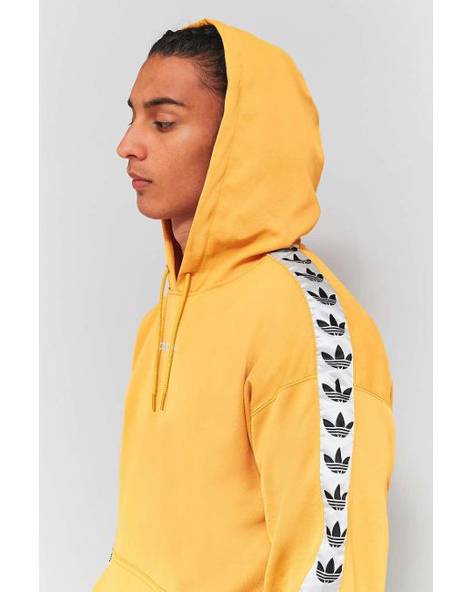 adidas Synthetic Adicolor Tnt Tape Hoodie In Yellow Az8127 for Men | Lyst UK