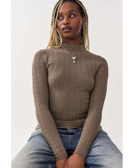 ella pointelle top urban outfitters