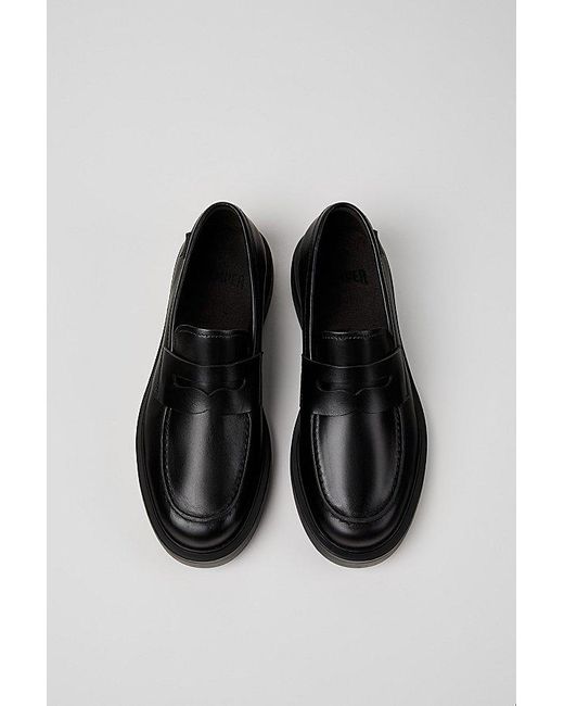 Camper Black Dean Leather Loafer for men