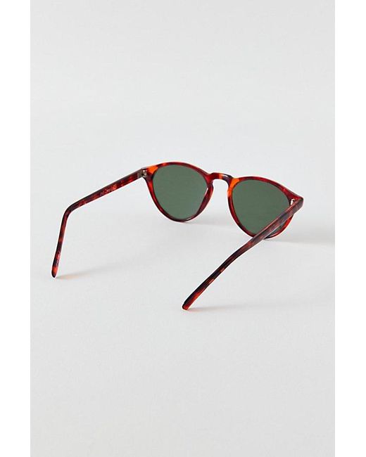 Vintage & ReMADE by UO Brown Vintage By Uo Round Frame Prep Sunglasses