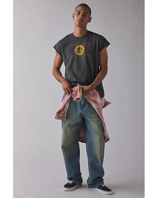 Urban Outfitters Gray Smashing Pumpkins Graphic Muscle Tee for men