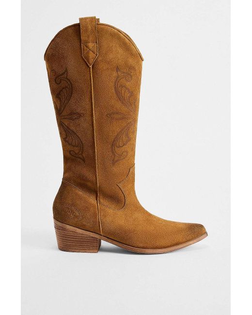 BDG Brown Butterfly Western Boots