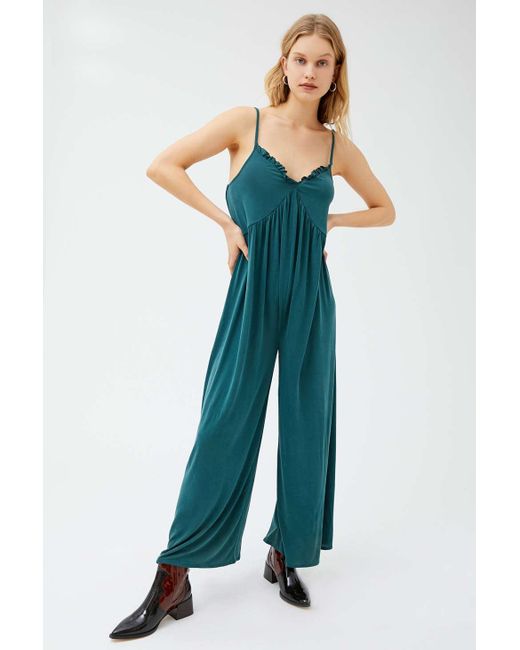 urban outfitters green jumpsuit