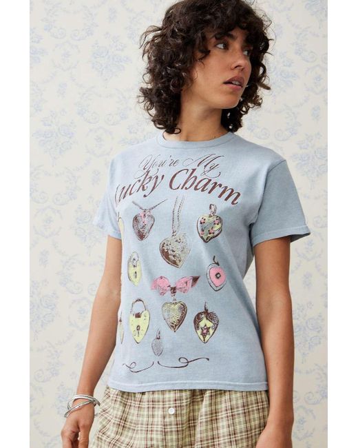 Urban Outfitters Blue Uo Lucky Charms Baby T-shirt