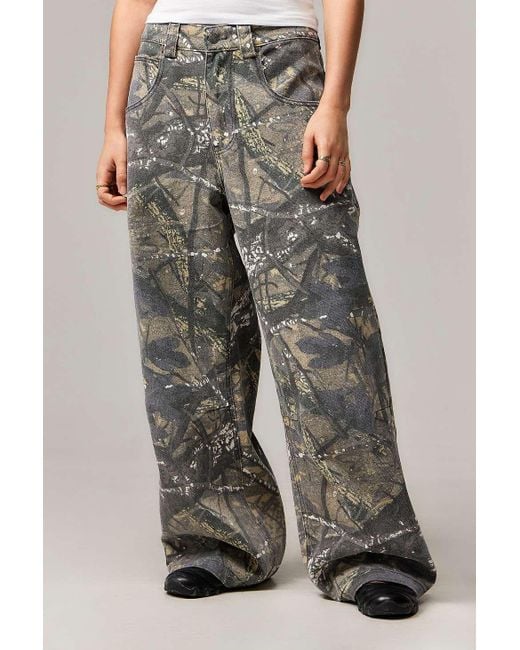 パンツ Forest Camo Colossus Jeans JADED LONDON Forest Camo Colossus Jeans | Jaded London | Clothing