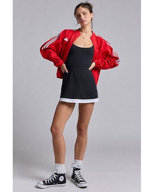 Out From Under Red Bec Double Layer Mini Dress