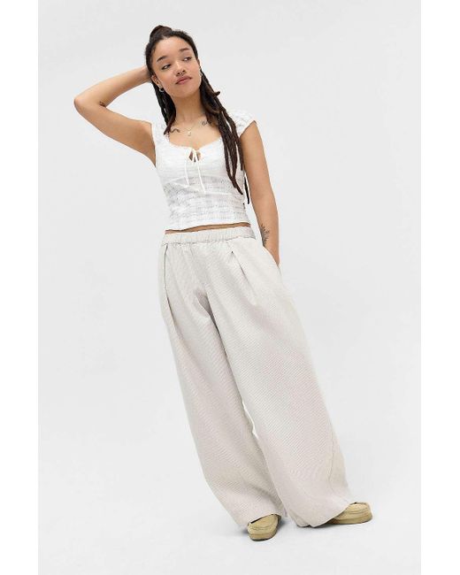 BDG Black Bobbi Stripe Cocoon Trousers