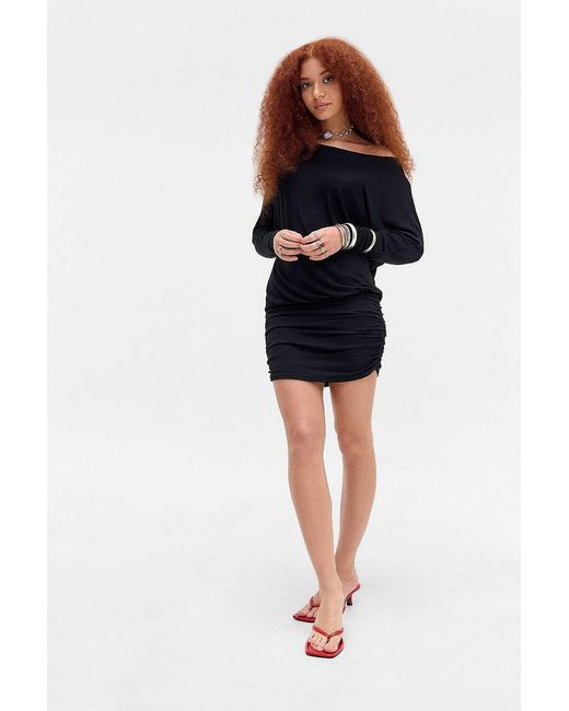Silence + Noise Black Silence + Noise Destin Long Sleeve Mini Dress