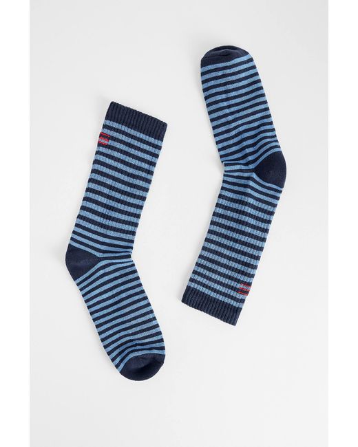 Urban Outfitters Uo Blue Tonal Stripe Socks for men